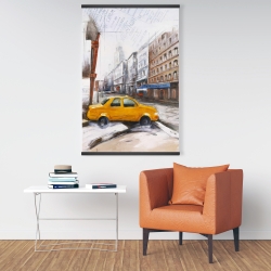 Magnetic 28 x 42 - Taxi in the street sketch