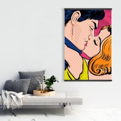 Magnétique 28 x 42 - Couple de style pop art