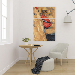 Toile 24 x 36 - Plan rapproché d'une bouche