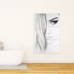 Toile 24 x 36 - Portrait noir et blanc