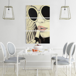 Canvas 24 x 36 - Pink lips