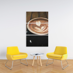Canvas 24 x 36 - Artistic cappuccino
