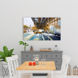 Toile 24 x 36 - Voitures sous le pont