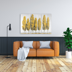 Canvas 24 x 36 - Abstract yellow trees