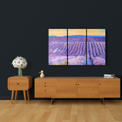 Canvas 24 x 36 - Landscape of a field of lavender