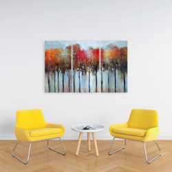 Canvas 24 x 36 - Abstract and colorful forest