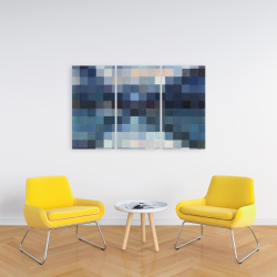 Toile 24 x 36 - Paysage montagneux pixelisé