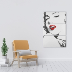 Canvas 24 x 36 - Marilyn monroe outline style