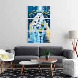 Canvas 24 x 36 - Rainy streets of new york