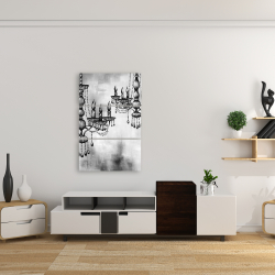Canvas 24 x 36 - Two crystal chandeliers