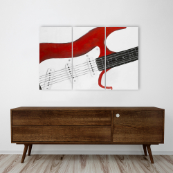 Canvas 24 x 36 - Red rock guitar