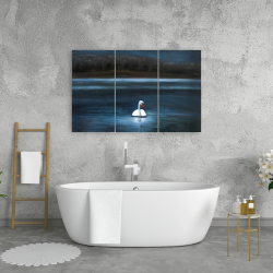 Toile 24 x 36 - Magnifique cygne