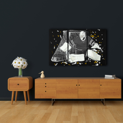 Toile 24 x 36 - Gardien de but hockey