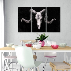 Toile 24 x 36 - Crâne squelettique de style grunge