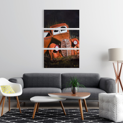 Canvas 24 x 36 - Humpy old car by night