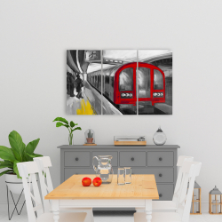 Canvas 24 x 36 - Waiting subway