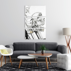 Toile 24 x 36 - Lumière d'une moto