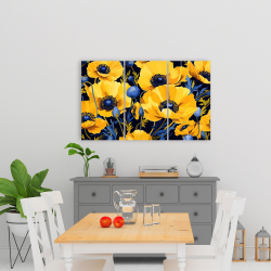 Toile 24 x 36 - Jaune et bleu