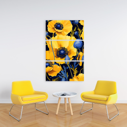 Toile 24 x 36 - Jaune et bleu