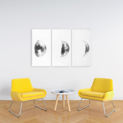 Canvas 24 x 36 - Black and white eclipse