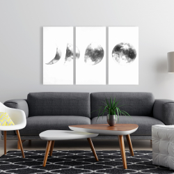 Toile 24 x 36 - éclipse en plusieurs phases