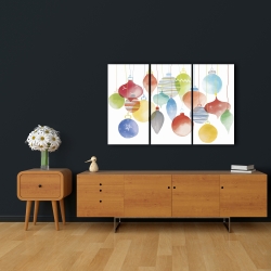 Toile 24 x 36 - Boules de noël