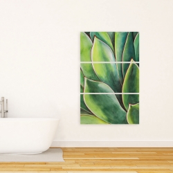 Toile 24 x 36 - Plante d'agave à l'aquarelle