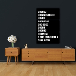 Canvas 24 x 36 - Table of big cities