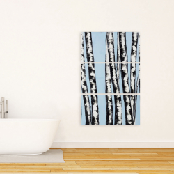 Canvas 24 x 36 - Pastel birches