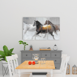 Toile 24 x 36 - Troupeau de chevaux sauvages