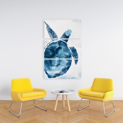 Toile 24 x 36 - Tortue bleu