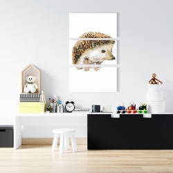 Canvas 24 x 36 - Watercolor hedgehog