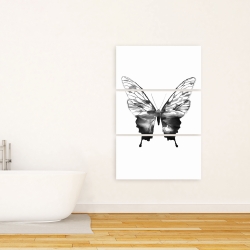 Toile 24 x 36 - Esquisse de papillon noir
