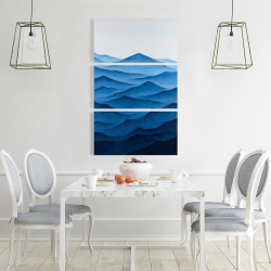 Canvas 24 x 36 - Dark calm ocean waves