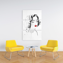 Canvas 24 x 36 - Watercolor woman