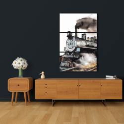 Toile 24 x 36 - Train vapeur vintage