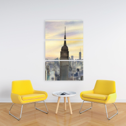 Toile 24 x 36 - Couché de soleil sur new-york