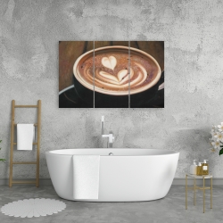 Canvas 24 x 36 - Artistic cappuccino