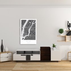 Canvas 24 x 36 - New york graphic map