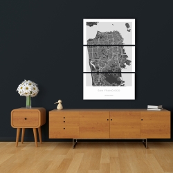 Canvas 24 x 36 - San francisco graphic map