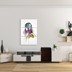 Toile 24 x 36 - Femme art de rue graffiti