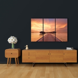 Toile 24 x 36 - Villas sur la mer