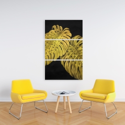 Canvas 24 x 36 - Gold monstera