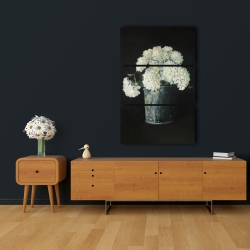 Toile 24 x 36 - Fleurs hydrangée blanche
