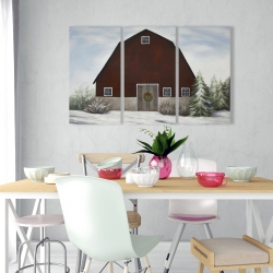 Toile 24 x 36 - C'est l'hiver à la ferme