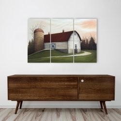 Toile 24 x 36 - Grange blanche