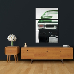 Toile 24 x 36 - Voiture classique vert forêt 