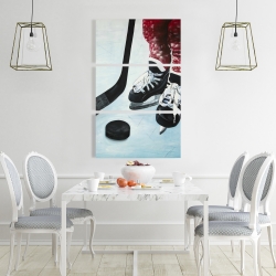 Canvas 24 x 36 - Young hockey player
