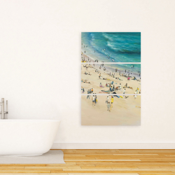 Toile 24 x 36 - Foule à la plage l'été