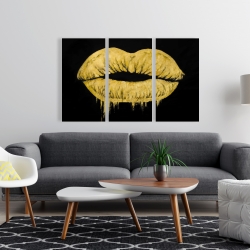 Canvas 24 x 36 - Golden lips